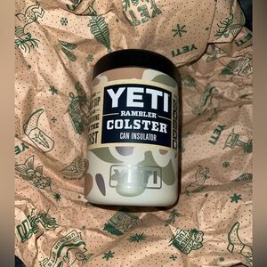 YETI 12 oz. Tan Camo Rambler Colster 2.0 Can Insulator.